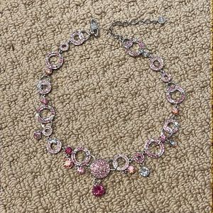 Givenchy pink gem necklace